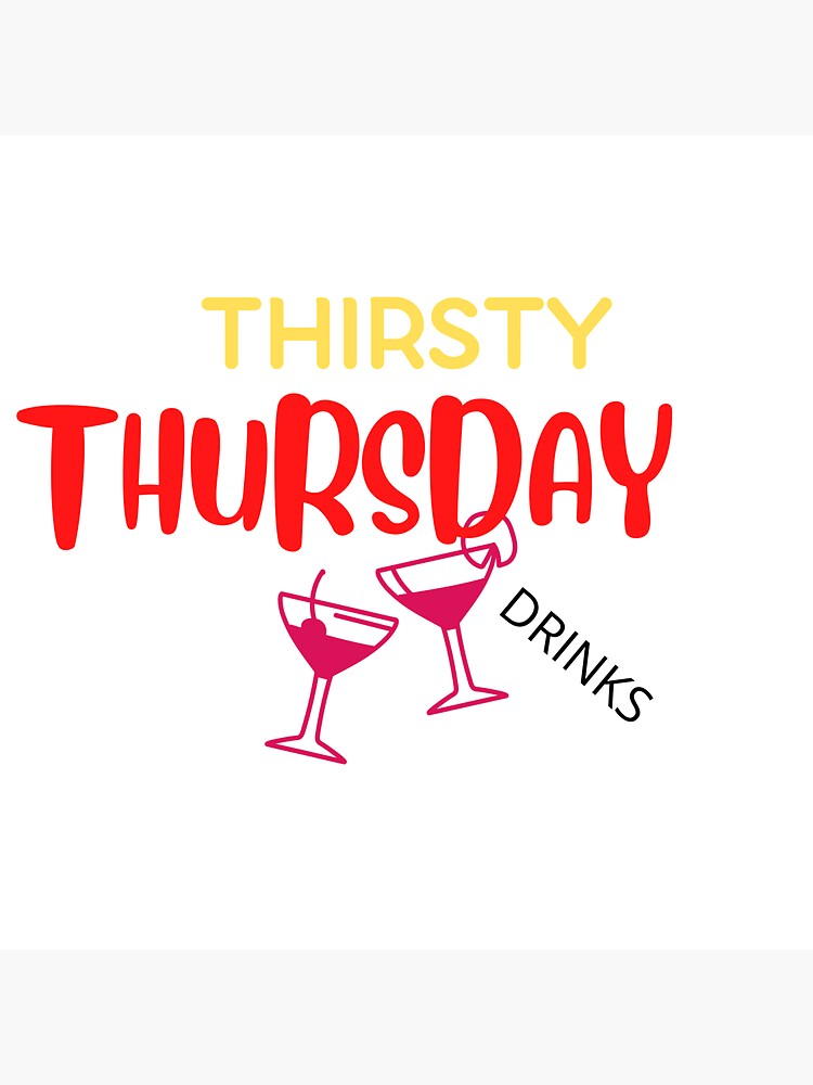 thirsty thursday clipart