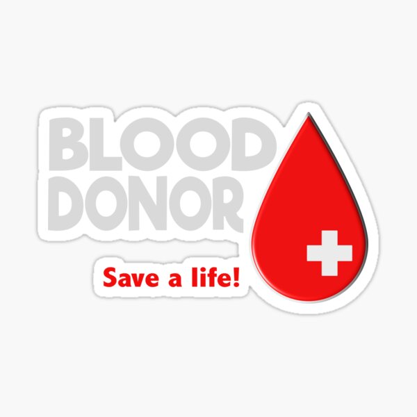 Blood Donor Stickers Redbubble