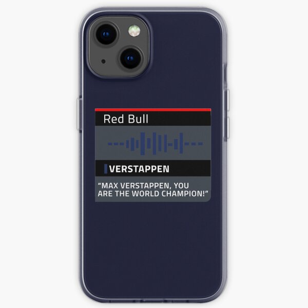 Verstappen Radio - Red Bull Racing - Verstappen, you are the world champion iPhone Soft Case