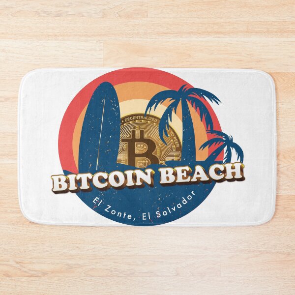 Item preview, Bitcoin Beach, El Zonte, El Salvador - White designed and sold by johnta17.