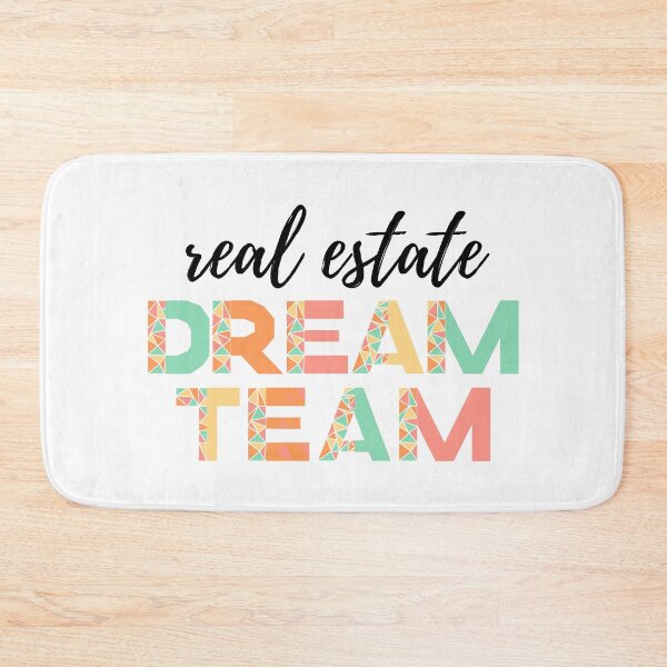 Artikelvorschau, Real Estate Dream Team (schwarzer Text) - Immobilienmakler - Grundstücksmakler entworfen und verkauft von CaitU.