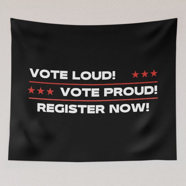 Item preview, Vote loud, vote proud designed and sold by D1ogo.