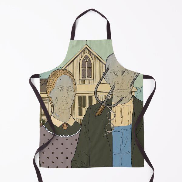 Item preview, American gothic zombie parody designed and sold by weilertsen.