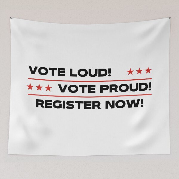 Item preview, Vote loud, vote proud designed and sold by D1ogo.
