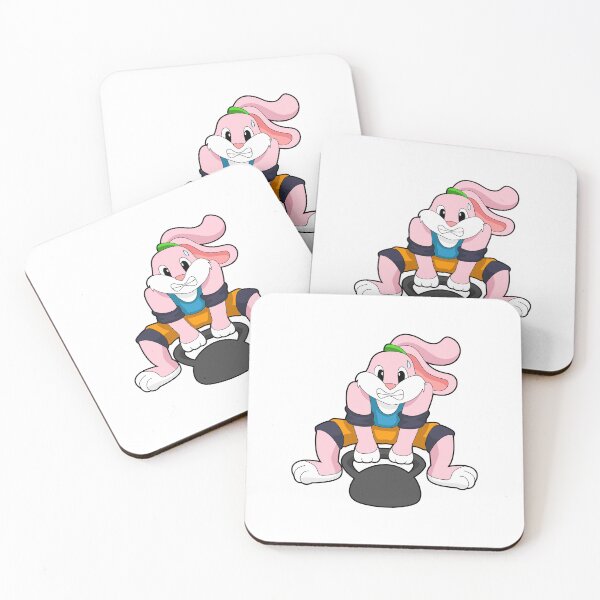 Item preview, Rabbit at Fitness with Dumbbell designed and sold by Snabdesign84.
