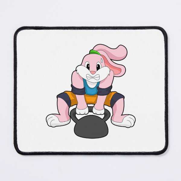 Item preview, Rabbit at Fitness with Dumbbell designed and sold by Snabdesign84.