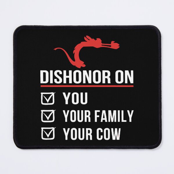 Artikelvorschau, Dishonor - Schande über dich, deine Familie, deine Kuh entworfen und verkauft von ShinNuno.