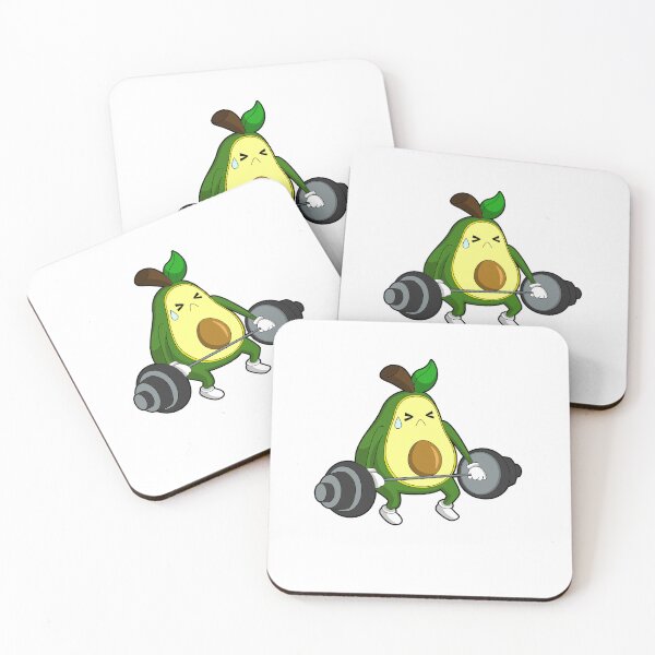 Item preview, Avocado at Fitness with Barbell designed and sold by Snabdesign84.