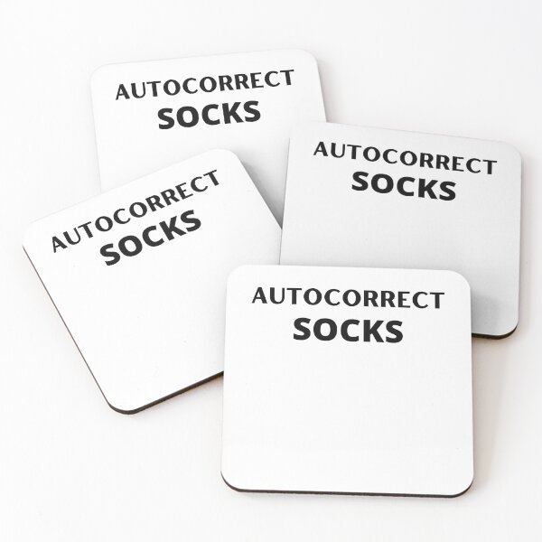 Item preview, Autocorrect Has Become My Worst Enema | Autocorrect Socks designed and sold by player-502.