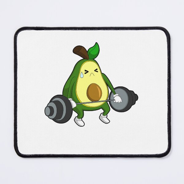 Item preview, Avocado at Fitness with Barbell designed and sold by Snabdesign84.
