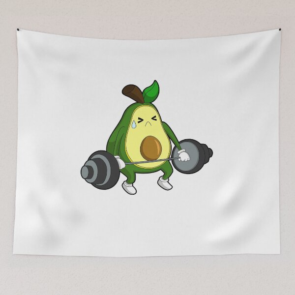 Item preview, Avocado Bodybuilder Barbell Bodybuilding designed and sold by Snabdesign84.