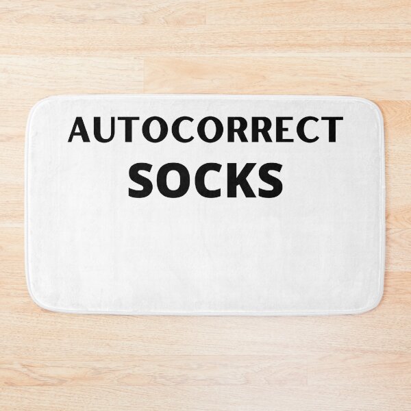 Item preview, Autocorrect Has Become My Worst Enema | Autocorrect Socks designed and sold by player-502.