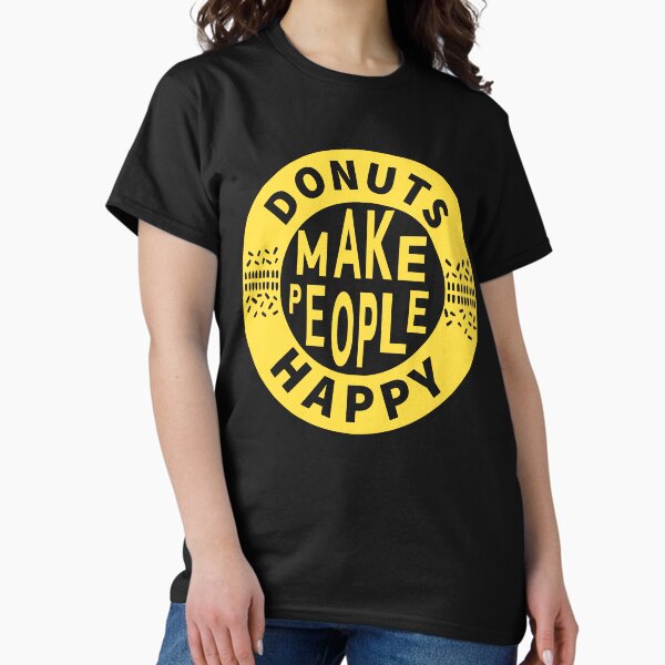 Vista previa del artículo con la obra «Las donas hacen feliz a la gente: alguien en alguna parte», diseñado y vendido por ShinNuno.