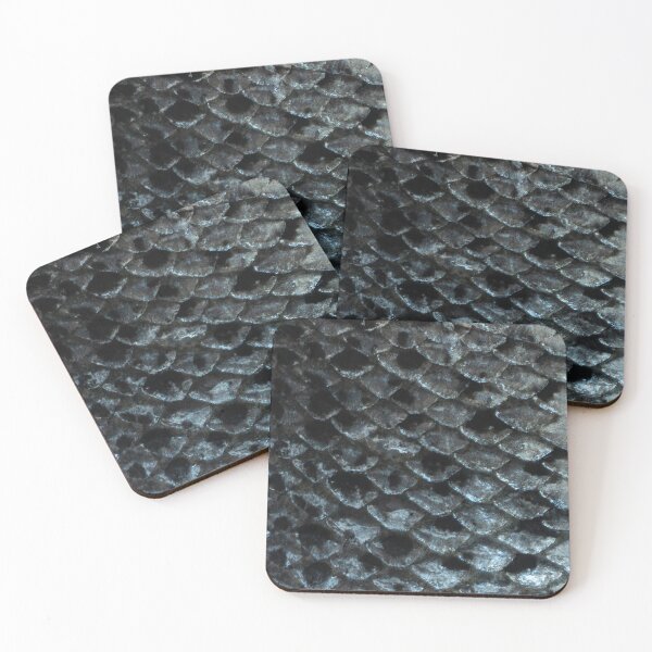 Item preview, black fish skin designed and sold by piakestore.