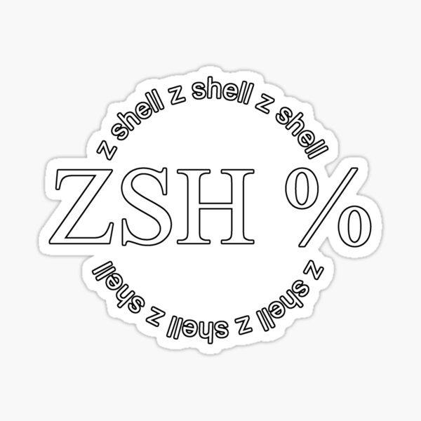 Item preview, z shell zsh % designed and sold by CodingStore  ★★★★★.