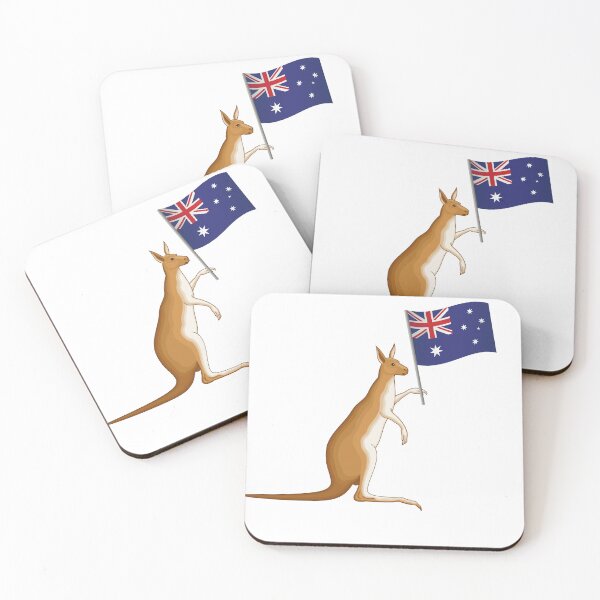 Item preview, kangaroo holding flag for army designed and sold by vishal kashyap.