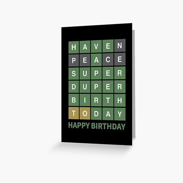 Vista previa del artículo con la obra «Cumpleaños de MUNDO. Tener un cumpleaños Super Duper.», diseñado y vendido por nookworker.