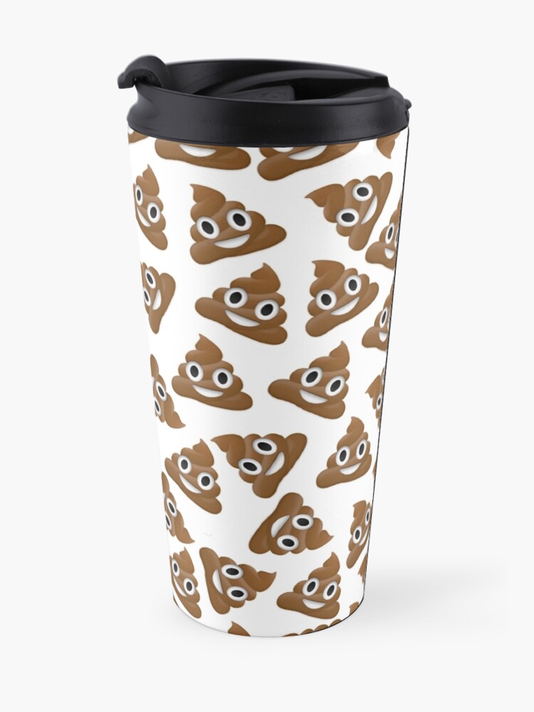 "Haufen Poo Poop Emoji Muster" Thermobecher von ...