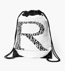 R Shadow | Typography Drawstring Bag