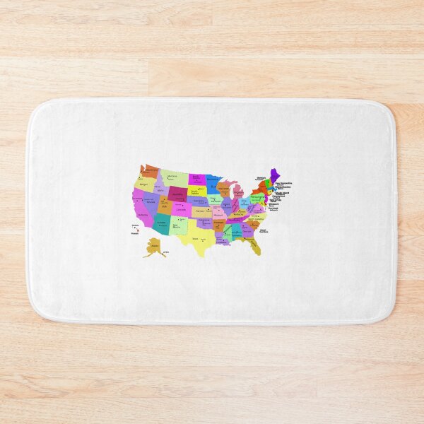 Item preview, United States Map With Capitals (Fixed) designed and sold by ShinNuno.