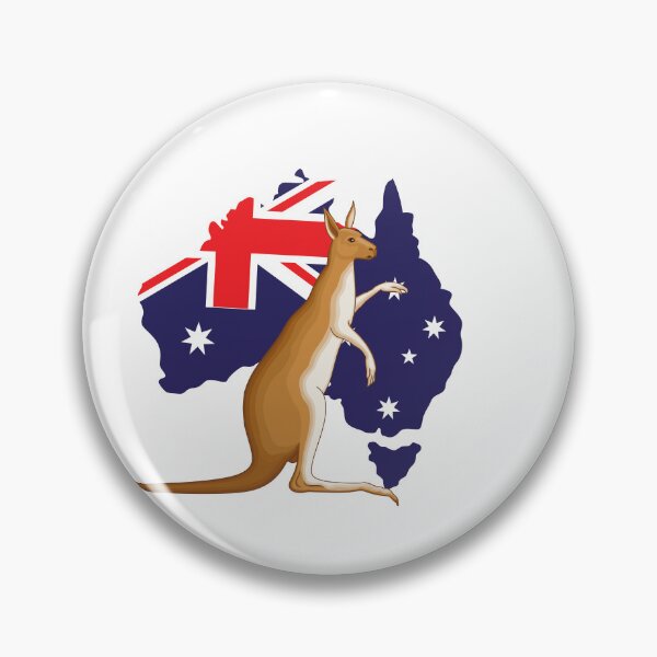 Item preview, kangaroo on australian map designed and sold by vishal kashyap.