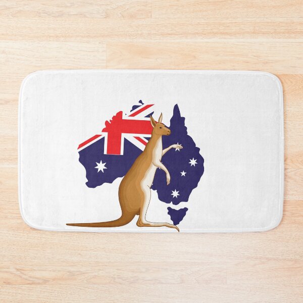 Item preview, kangaroo on australian map designed and sold by vishal kashyap.