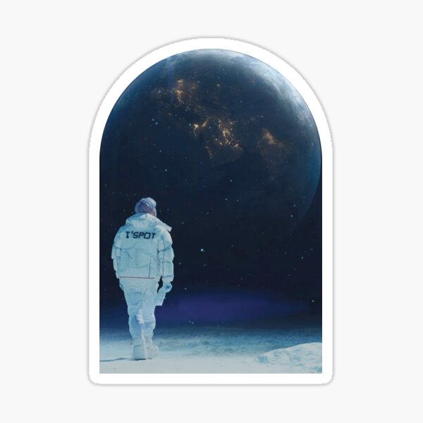 TOP on the moon Still Life | Big Bang Sticker