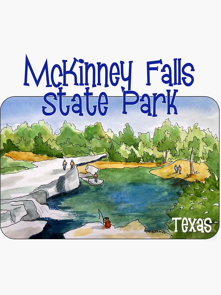 Thumbnail 3 of 3, Sticker, McKinney Falls State Park, Texas designed and sold by margaretbucklew.