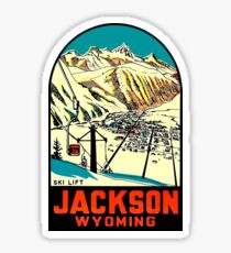 Jackson Wyoming Vintage Travel Decal Sticker