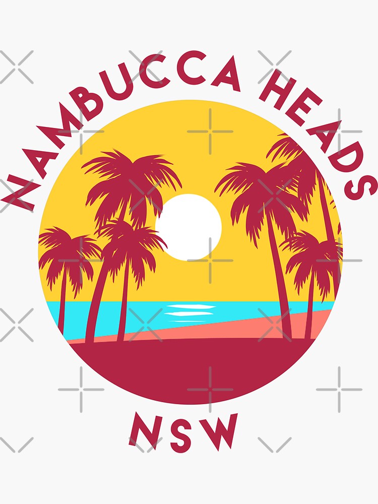 Thumbnail 3 of 3, Sticker, Nambucca Heads New South Wales Australia Landscape designed and sold by InvestingRoad.