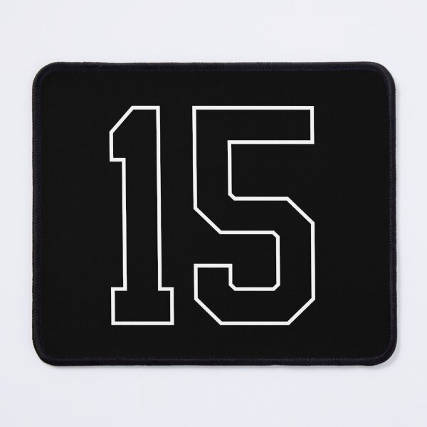 Item preview, Black Number 15 lucky sports jersey fifteen designed and sold by HeavyStyle.