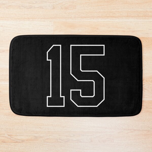 Item preview, Black Number 15 lucky sports jersey fifteen designed and sold by HeavyStyle.