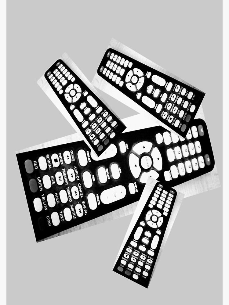 Remote control buttons press play, rewind, fast forward, record, pause or  mute Spiral Notebook for Sale by Artonmytee