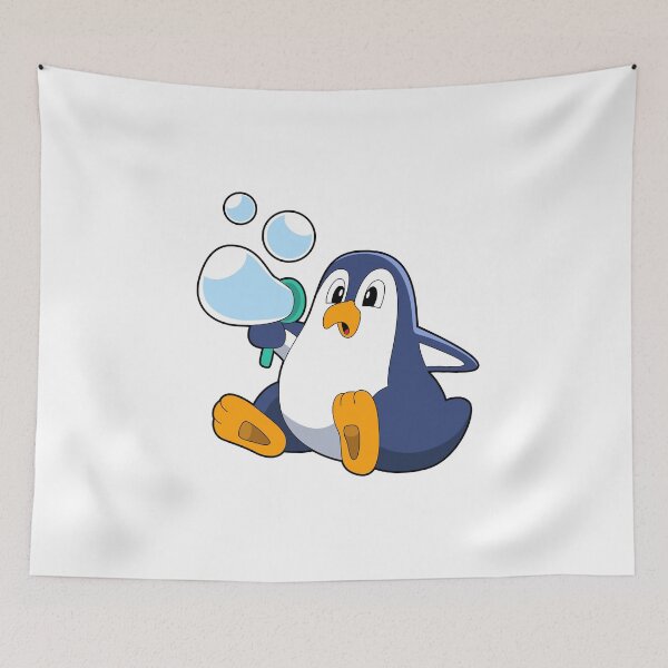Item preview, Penguin with Soap bubbles designed and sold by Snabdesign84.