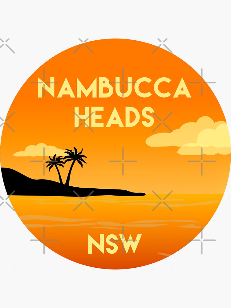 Thumbnail 3 of 3, Sticker, Nambucca Heads New South Wales Australia Landscape designed and sold by InvestingRoad.