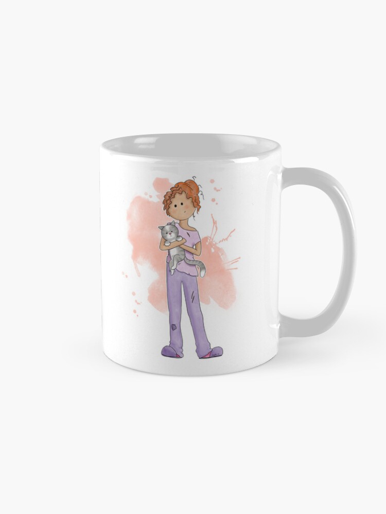 Alternate view of Friendship with cats Coffee Mug