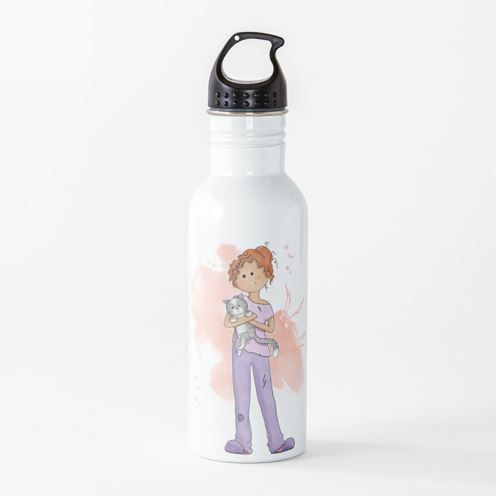 Friendship with cats Water Bottle