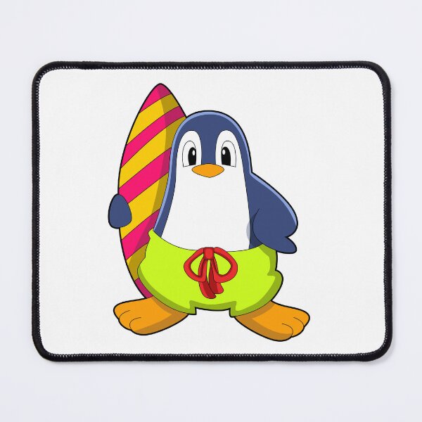 Item preview, Penguin as Surfer with Surfboard designed and sold by Snabdesign84.
