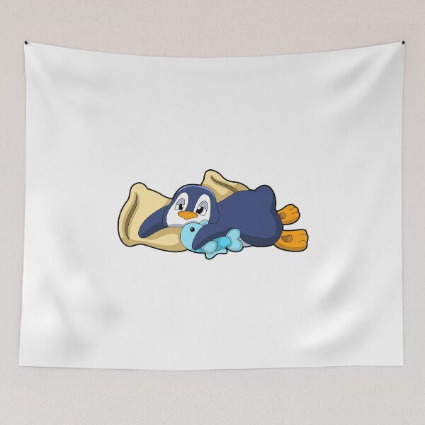 Aperçu de l'œuvre Penguin at Sleeping with Pillow créée et vendue par Snabdesign84.