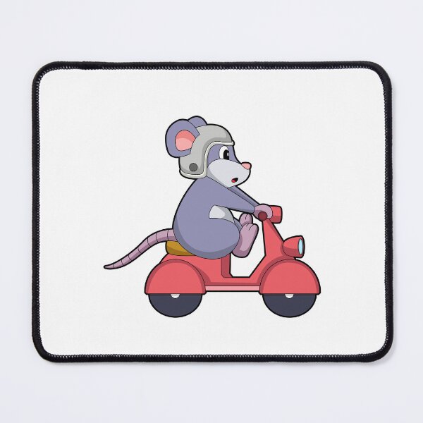 Item preview, Mouse as Biker with Scooter designed and sold by Snabdesign84.