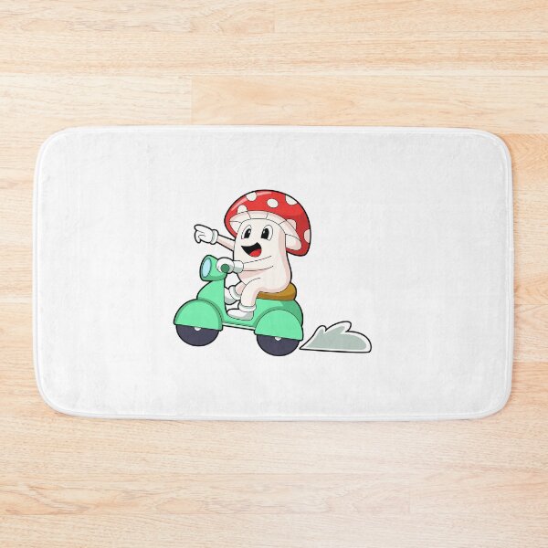 Item preview, Mushroom as Biker with Scooter designed and sold by Snabdesign84.