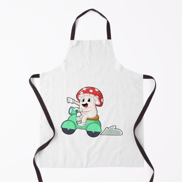 Item preview, Mushroom as Biker with Scooter designed and sold by Snabdesign84.
