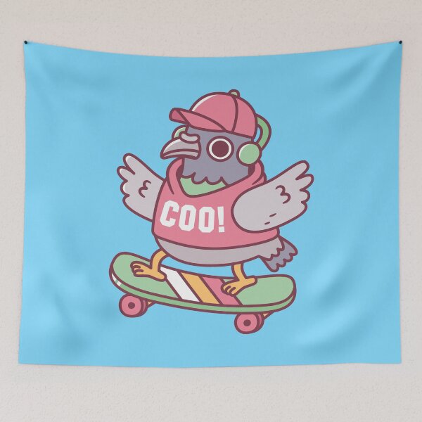 Item preview, Coo Pigeon On Skateboard Funny designed and sold by rustydoodle.