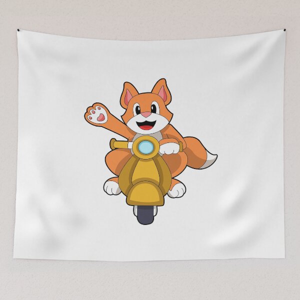 Item preview, Cat as Biker with Scooter designed and sold by Snabdesign84.