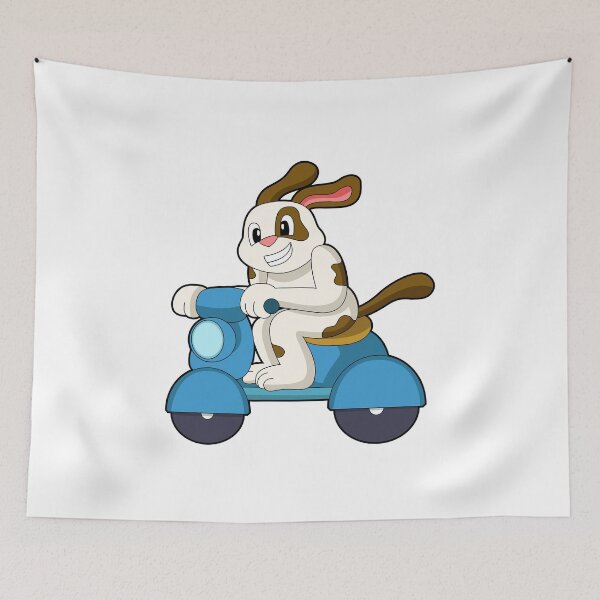Item preview, Dog as Biker with Scooter designed and sold by Snabdesign84.