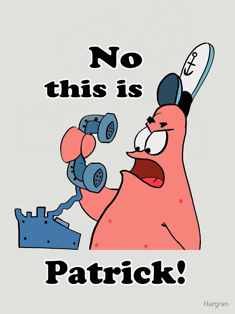 "This is Patrick" Tshirt for Sale by Nargren Redbubble patrick tshirts spongebob t