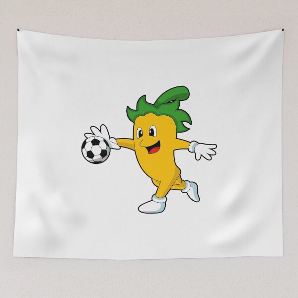 Aperçu de l'œuvre Pepper Vegan as Soccer player with Soccer créée et vendue par Snabdesign84.