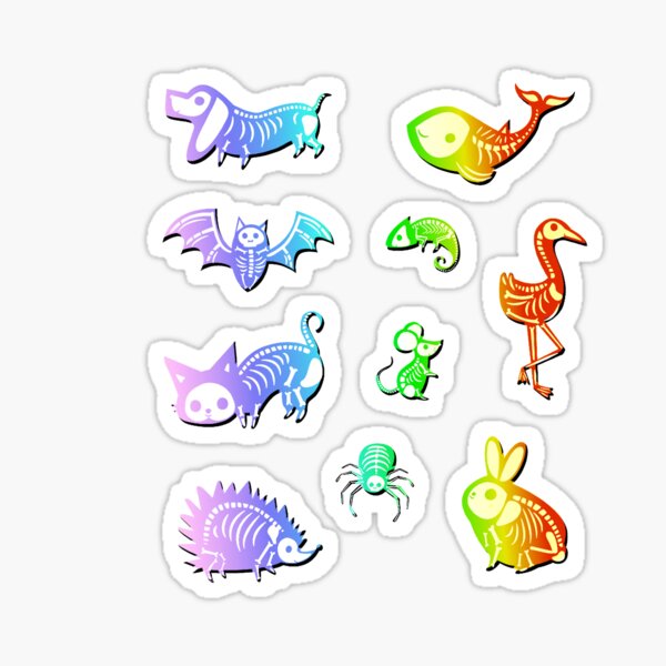 Item preview, Skeleton Creatures Pack Bold Rainbow designed and sold by Trickyy90.