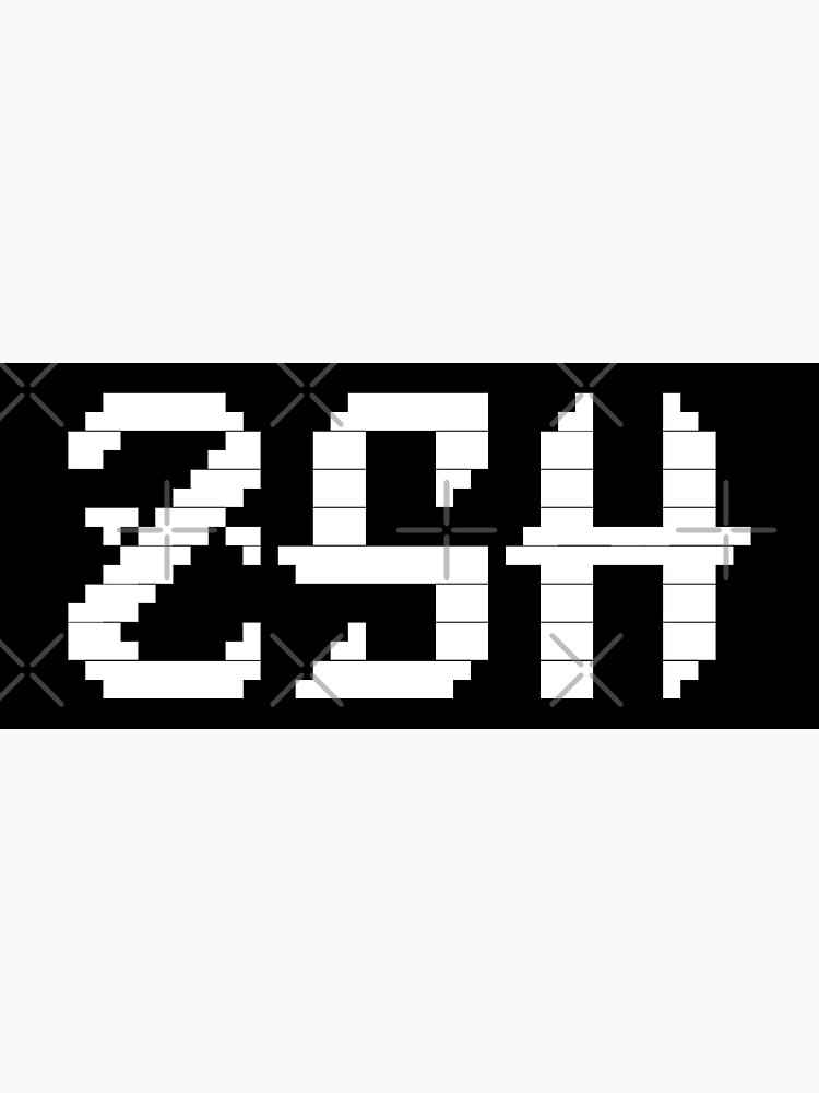 "zsh ascii art" Sticker by typonquotes Redbubble