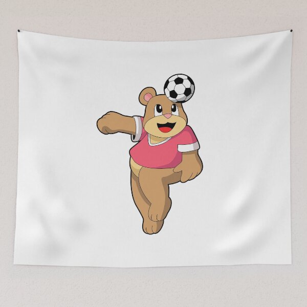 Item preview, Bear as Soccer player with Soccer designed and sold by Snabdesign84.